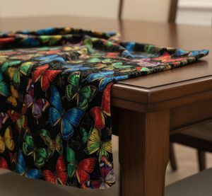 Tela de tapicería estampada con mariposas multicolores por yarda, elegante tela decorativa para muebles con patrón de mariposas y flores. - Product Image 2