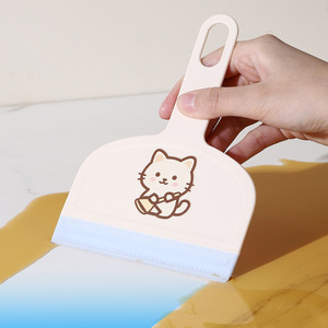 Chunzao Mini Desktop Dustpan Set <b>Plastic</b> Small Household <b>Cleaner</b> Pink And Blue - Product Image 2