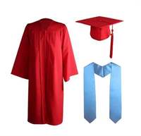 Robe de graduation personnalisée multicolores pour les étudiants en doctorat
