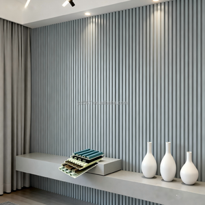 Panneau mural WPC moderne pour salon, imitation <span class=keywords><strong>bois</strong></span> recyclable, grain de <span class=keywords><strong>bois</strong></span>, 25 cm, 400 x 9 mm, doré, perforé - Product Image 6