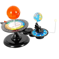Modèle de planètes du système solaire, trois globes, modèle Soleil Terre Lune, modèle de planétarium, mouvement manuel pour l'enseignement scientifique et astronomique