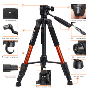 Treppiede Professionale per Fotocamera Zomei Q111 - Product Image 3
