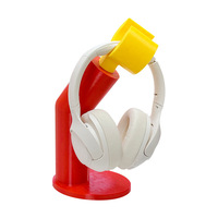 Nouveau support de casque de dessin animé imprimé 3D support de casque d'ordinateur ABS créatif pour bureau