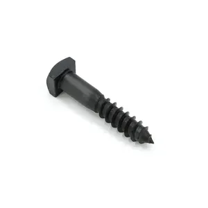 Wholesale Price Different Sizes Low Carbon Steel Black Iron Square Head Screws For DIY Project