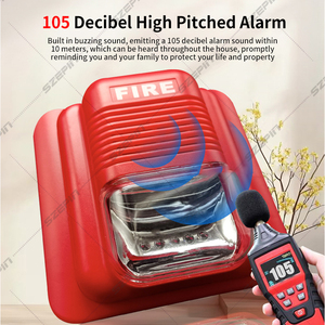 ระบบเตือนภัยบ้าน DC12V/24V ระบบป้องกันการล็อคเบรกพร้อมเสียงและไฟเตือนไฟไหม้ ใช้สำหรับสถานการณ์ฉุกเฉินในบ้าน - Product Image 4