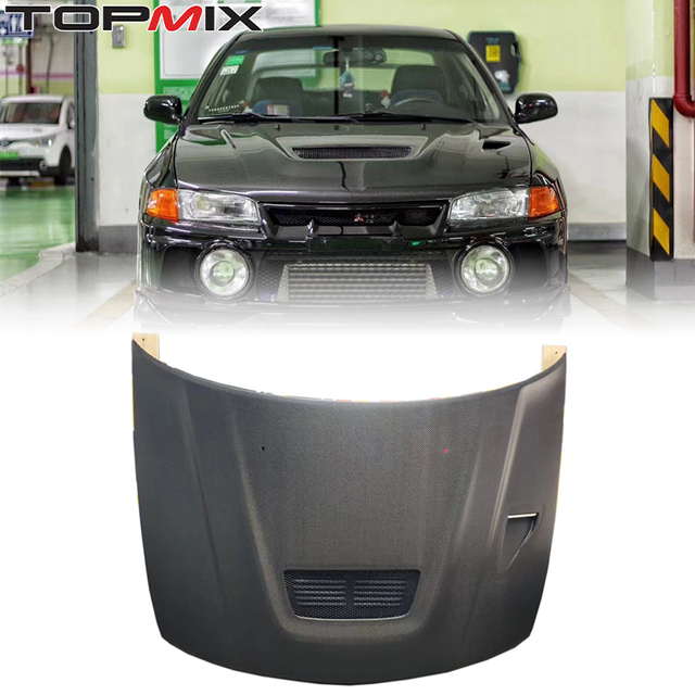 Bonnet Used for Replacement for 1996-1998 Mitsubishi Lancer Evolution IV EVO 4 CN9A Hood  Auto Parts Used for Upgrading