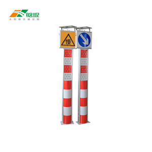 Solar Traffic Warning <b>Post</b> IP65 HDPE Reflective LED <b>Light</b> Ground Mount For Road Safety - Product Image 3