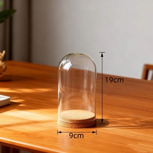 Dôme <span class=keywords><strong>en</strong></span> <span class=keywords><strong>verre</strong></span> Cloche Cloche avec base <span class=keywords><strong>en</strong></span> bois Cylindre <span class=keywords><strong>en</strong></span> <span class=keywords><strong>verre</strong></span> haut <span class=keywords><strong>de</strong></span> gamme personnalisé 19cm 21cm Décoration <span class=keywords><strong>de</strong></span> la maison Dôme <span class=keywords><strong>en</strong></span> <span class=keywords><strong>verre</strong></span> - Product Image 1