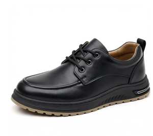 Chaussures bateau pour hommes en similicuir noir, à bout rond et à lacets, style décontracté chic pour le bureau et le quotidien, vente en gros, chaussures classiques - Product Image 3