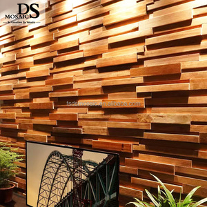 Strip Shape Walnut Black Wood Wall Mosaic Arts Living Room Bedroom <strong>Background</strong> Wall Mosaics Antique Wooden Tile - Product Image 5