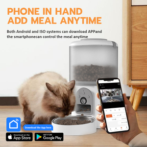 Oem Máy Ảnh Tuya Wifi 4.5L Thông Minh Pet Trung Chuyển Ứng Dụng Điều Khiển Mèo Con Chó Thực Phẩm Và Nước Dispenser Tự Động Pet Trung Chuyển Với Máy Ảnh Hẹn Giờ - Product Image 5