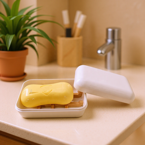 Travel Portable Bamboo Soap Box Bathroom Soap Dishes Case Home Shower Outdoor Hiking Camping Shower Bar Holder <strong>Container</strong> - Product Image 1