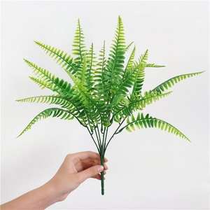 Feuilles de fougère artificielles vertes, bouquet de plantes, <span class=keywords><strong>d</strong></span>écoration intérieure, hôtel, extérieur, herbe persane, arbuste, feuilles <span class=keywords><strong>d</strong></span>'eucalyptus, plantes de fougère - Product Image 5
