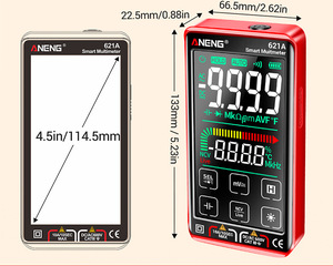 Aneng เครื่องวัด621a ไฟฟ้าอัตโนมัติ, เครื่องวัดความจุไฟฟ้า6000 621a - Product Image 4