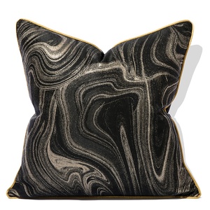 <span class=keywords><strong>Housse</strong></span> <span class=keywords><strong>de</strong></span> <span class=keywords><strong>coussin</strong></span> grise moderne noire 50x50cm taie d'oreiller décorative pour canapé décoration intérieure taie d'oreiller taie d'oreiller jacquard <span class=keywords><strong>beige</strong></span> - Product Image 5