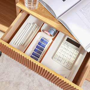 Drawer Storage <b>Box</b> With Organizers For <b>Makeup</b> Cosmetics Stationery Desktop Home Office Student Dormitory Use - Product Image 3
