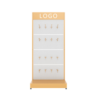 Einzigartige Stirnband Zubehör Shop Metall Peg board Design benutzer definierte verstellbare mehrfarbige Haars chleife Display Rack