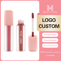 Gloss à lèvres liquide minéral de luxe personnalisé MLM, haute qualité, hydratant, waterproof, mat, crémeux, repulpant, sur mesure