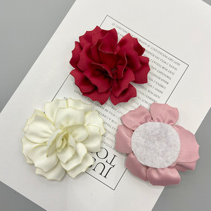 3D Camellia Fabric Flower 6cm Handmade Hair <b>Accessory</b> <b>Wedding</b> Decor For Hair Bags Shoes Clothing - Product Image 3