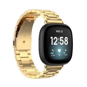 <span class=keywords><strong>3</strong></span>ビーズゴールドステンレス鋼時計ストラップバンド<span class=keywords><strong>Fitbit</strong></span> <span class=keywords><strong>Versa</strong></span> 4 <span class=keywords><strong>3</strong></span> Sense 2ユニバーサル時計バンドメタルストラップ - Product Image 2
