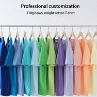 T-shirt 210G 100% coton avec logo personnalisé imprimé brodé pour hommes t-shirt DryFit uni chemise de sport vierge vente en gros