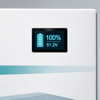 Batterie de stockage d'énergie LiFePO4 51,2 V 400 Ah 20,48 kWh, 6000 cycles, pour systèmes solaires hybrides hors réseau
