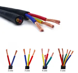 Copper Cable Electrical Cable RVV 2x0.75MM 4x2.5MM 3x0.75MM2 4x1.5MM2 Power Cable