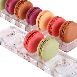 Bandeja transparente para servir, soporte Rectangular, soportes <span class=keywords><strong>de</strong></span> exhibición <span class=keywords><strong>de</strong></span> alimentos transparentes para fiesta, plato acrílico para galletas, soporte para galletas, servidor para galletas - Product Image 6