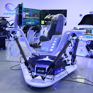 VR lái xe mô phỏng năng động 3 màn hình 6 dofs Arcade lái xe buồng lái mô phỏng đua 1 chỗ ngồi xe trò chơi máy công viên giải trí - Product Image 6