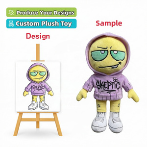 Fabricante de Peluches Personalizados, MOQ Bajo, Lindo Personaje con Capucha 'Skeptic', Exhibiciones de Cultura Étnica, Oso de Peluche Personalizado - Product Image 1
