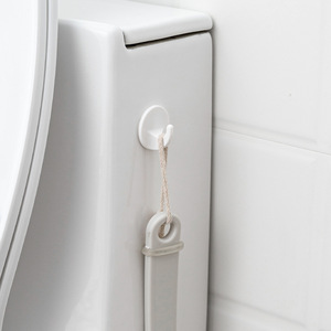 Yimijia Adhesive Hooks Round White 6-Pack Wall Mounted Durable Bathroom Kitchen Hooks - Product Image 2