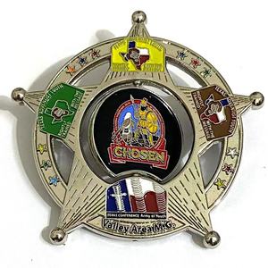 Pins de Esmalte Personalizados con Logotipo de Iglesia <span class=keywords><strong>Adventista</strong></span>, Insignia Metálica, Pins Giratorios para Camporee del Club Pathfinder - Product Image 5