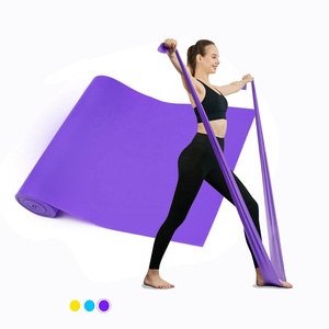 Bandes d'exercice en TPE pour Yoga et Pilates, résistance lourde 20-25 lbs, bandes d'étirement pour la physiothérapie, la gym, l'entraînement à domicile et le <span class=keywords><strong>fitness</strong></span> corporel - Product Image 1