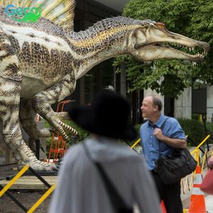 Gecai वॉटरप्रूफ 3 डी स्पिनोसॉरस एनिमेट्रोनिक्स आउटडोर मनोरंजन डिनोओसोरस - Product Image 1