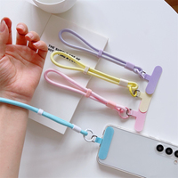 Cordón de nailon ajustable y autoblocante para teléfono móvil, estilo INS colorido, accesorio colgante para vaso de agua y llavero, pulsera de muñeca