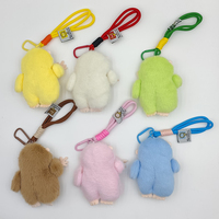 Porte-clés en peluche singe Kawaii, pendentif gorille singe de dessin animé mignon, animal en peluche doux, mini breloque de sac à dos, jouet singe coloré