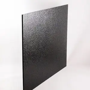 Black Textured Vacuum Forming Plastic Sheet 5mm Thick ABS/PMMA Plastic Sheet Material For Body Kits