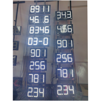Panneau d'affichage électronique LED Bluewin pour station-service, 3 chiffres, écran 8.88, signalisation de poteau de pompe à carburant