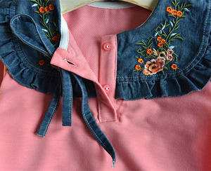 Nouvelle Collection : Ensemble 2 Pièces Prêt-à-Porter en Jean à Manches Longues pour Bébé avec Nœud – Idéal pour le Shopping en Ligne - Product Image 6