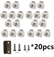 Mini serrure à poussoir d'ouverture de 20mm pour RV caravane bateau sécurité meubles matériel bouton serrure pour accessoires de camping-car et loquets de tiroir