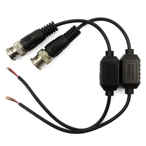 Balun-conector de vídeo pasivo para cámara de videovigilancia, conector de vídeo HD, a cctv cat5, bnc, impermeable, cvi, tvi, ahd