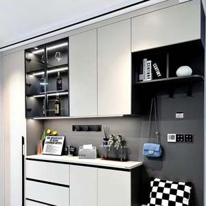 Mueble Zapatero Moderno de Madera Maciza, Tamaño Personalizado, Muebles de Salón Ecológicos para Villas, Hoteles y Apartamentos - Product Image 1