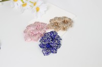 SINONG élégant décalcomanie cristal strass Flatback fleur couture Technique vêtements détachable papillon boucle sacs robes de bal