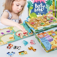 Montessori Libro Educativo Ocupado con Pegatina Actividades Preescolar Kindergarten Aprendizaje Libros de Imágenes Juguetes de Matemáticas para Niños