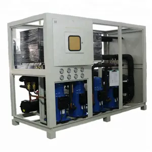 Sistema de resfriamento de alta eficiência 60hp, unidade de resfriamento de rolagem de água engenheiros disponíveis para serviço de maquinaria overseas