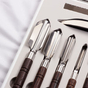 مجموعة أدوات نحت متنوعة للفواكه والخضروات مكونة من 25 قطعة من سكاكين النقش المعدنية الاحترافية عالية الجودة - Product Image 3