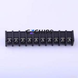 DBT30R-10.0-10P-BK-P Barrier Terminal Block Bent Lead Through Hole,P=10mm Connector Two Sides 10mm 1x10P Right Angle Pin - Product Image 2