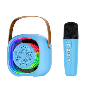 Micrófono Inalámbrico K10 con Gran Sonido, Mini Altavoz Estéreo Karaoke, Altavoz BT con Radio FM/TF/USB, Altavoz Portátil con Luces LED Activadas - Product Image 2