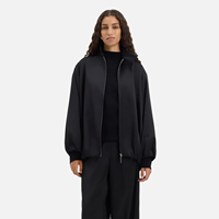 Veste en satin MERRACHI en gros : Élégance discrète, style sport chic, coupe oversize de luxe, polyvalente, nouvelle collection automne