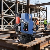 Machine de perçage et de fraisage magnétique compacte et portable FDX30 à 6 axes, 220V, 1500W, 32000N, diamètre de perçage maximal de 50 mm Multi-angles pour l'acier